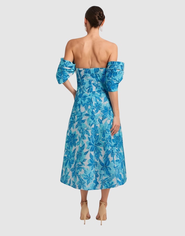 Romance by Honey and Beau - Seanna Off Shoulder Midi Dress