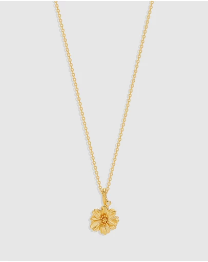 By Charlotte - Cosmos October Birth Flower Necklace