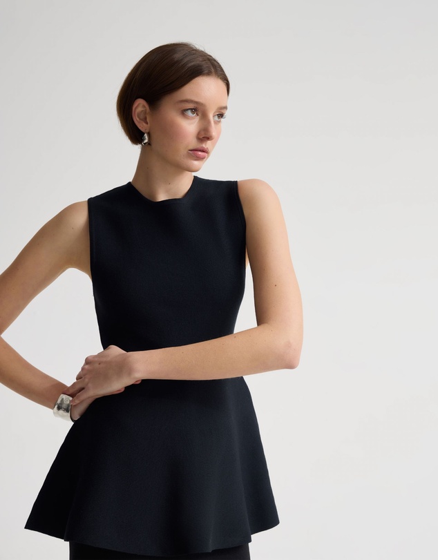 Oxford - Margot Knitted Peplum Top
