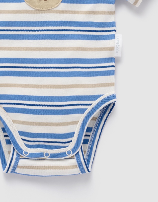 Purebaby - Appliqued Bodysuit-Kids-Babies