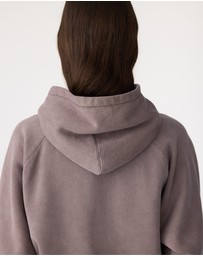 Bassike - Fleece Cropped Hoodie