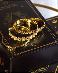 Ottoman Hands - Moon Phase Cuff Bracelet