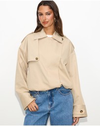 Dazie - Muse Trench Bomber Jacket
