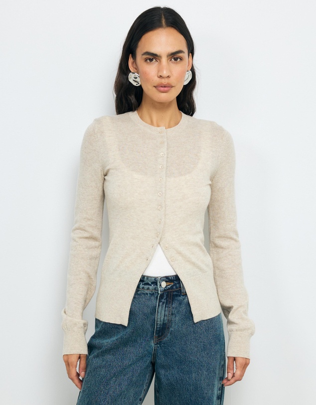 AERE - Isha Wool Cashmere Blend Cardigan