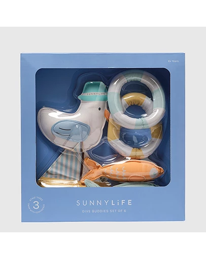 Sunnylife - Dive Buddies Sammy the Seagull Multi Set of 6