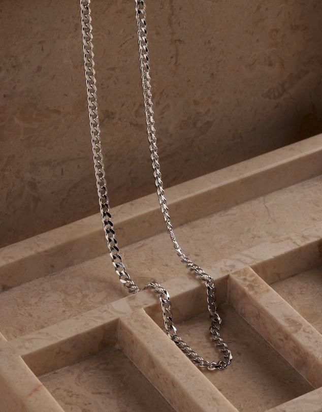 Najo - Cuban Men's Silver Chain Necklace 4.3mm