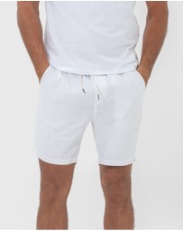Coast Clothing - Linen Shorts- White