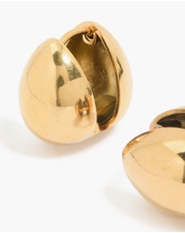 Lovisa - Waterproof Gold Plated Stainless Steel Chunky Pebble Huggie Earrings