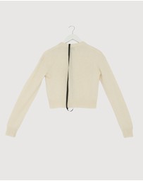 Revibe - Repaired Minima Esenciales Halen Alpaca Wool Blend Cardigan - AU 6