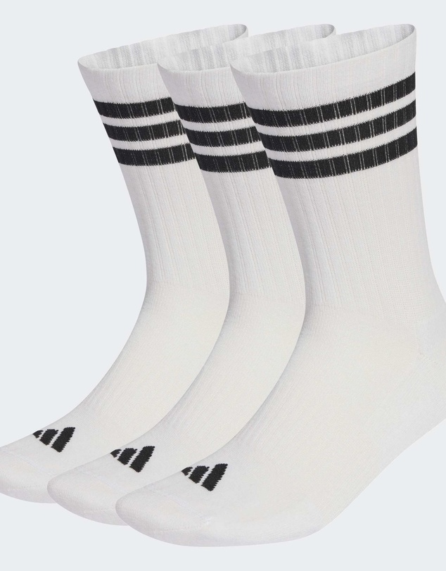 adidas Performance - 3-Stripes Cushioned Crew Socks 3 Pair Pack Unisex