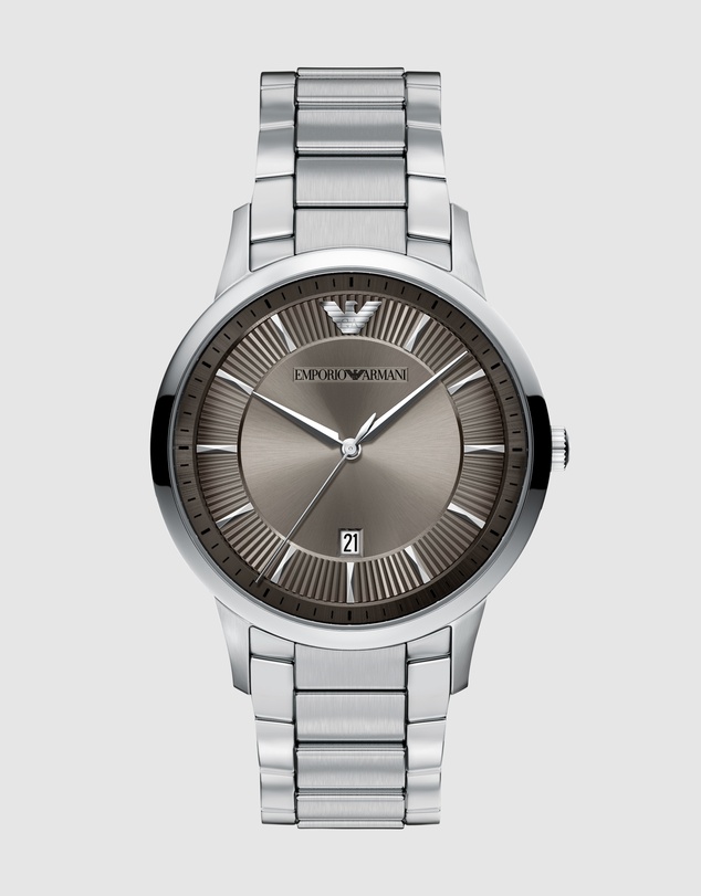Emporio Armani - Silver Tone Analogue Watch