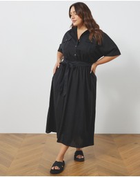 Atmos&Here Curvy - Lyndon Utility Midi Dress