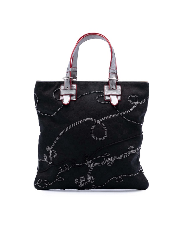 Pre-Loved by Azura Reborn - Pre-Loved Anagram Beaded Jacquard Tote