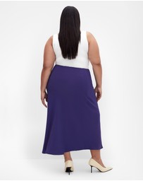 City Chic - Fountain Court Skirt - ink