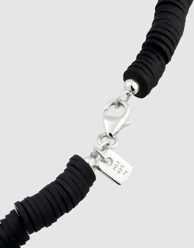 Kuzzoi - ICONIC EXCLUSIVE - Cornelian Skull Bead Necklace in 925 Silver