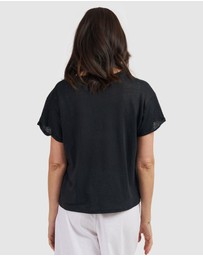 CAMIXA - Francy Linen Jersey T-Shirt Top