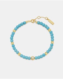 Ania Haie - Ania Haie Gold Lab Created Turquoise Bracelet