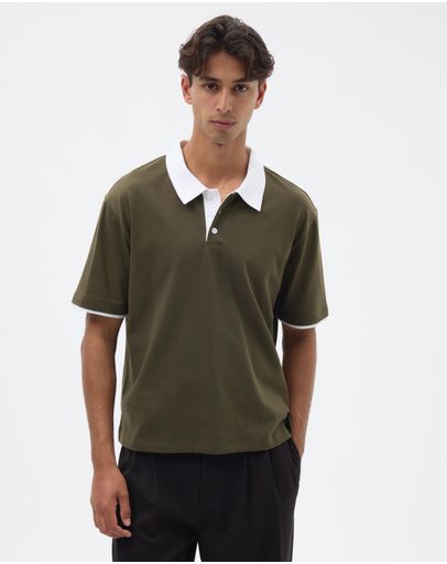 Khaki & White