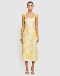 KIVARI - Soraya Tie Back Midi Dress
