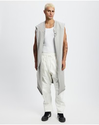 Surrounded By Ghosts - The Mercury French Terry Hooded Sleeveless Cardigan