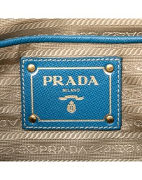 Pre-Loved by Azura Reborn - Pre-Loved Saffiano Trimmed Canvas Canapa Logo Double Zip Satchel