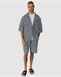 Justin Cassin - Mulholland Print Short Sleeve Shirt