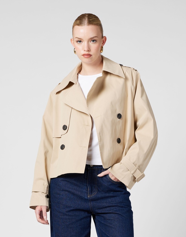 MVN - Cropped Trench Coat