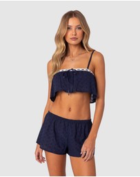 EDIKTED - Edan Eyelet Crop Top