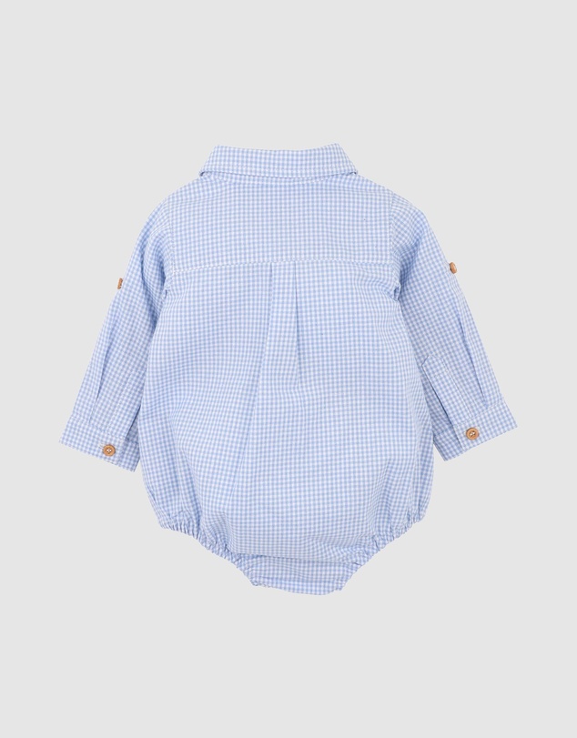 Bebe by Minihaha - Jake Check Shirt Bodysuit - Babies