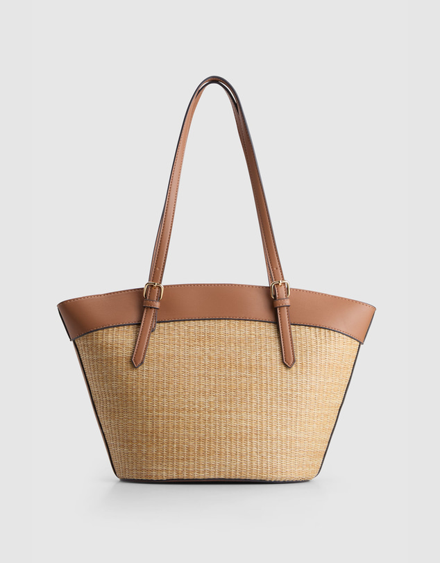Laura Jones - Solene Straw Tote Bag