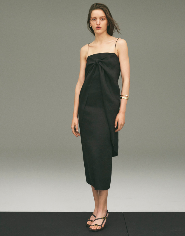 Country Road - Tie Detail Midi Dress