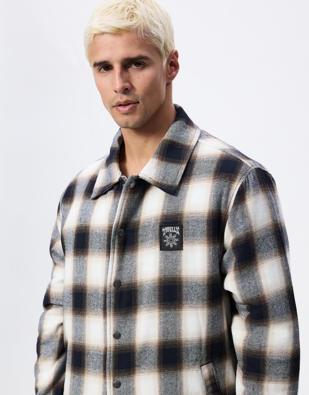 Thrills - Stagger Cropped Flannel Jacket