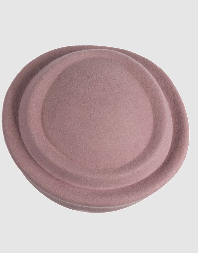 Max Alexander - Felt Dusty Pink Pillbox Hat