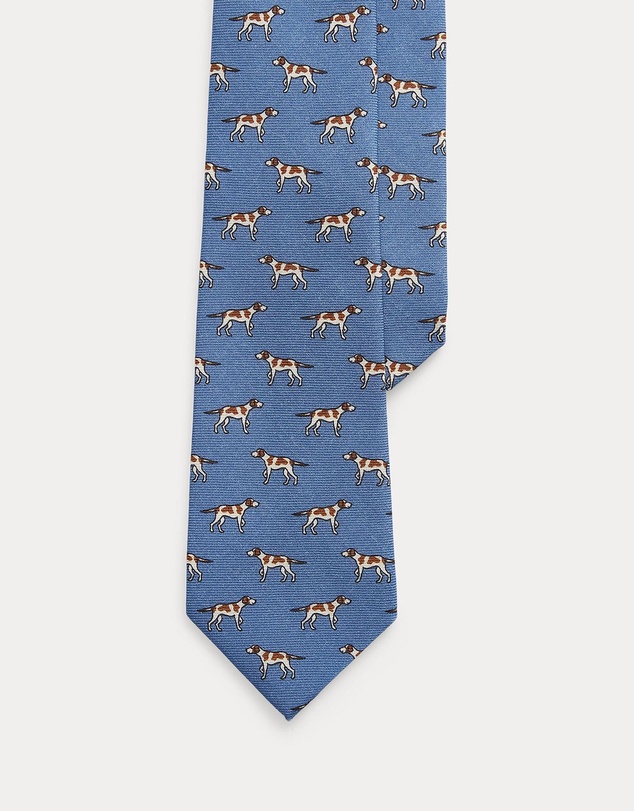 Polo Ralph Lauren - Dog-Print Wool Challis Tie