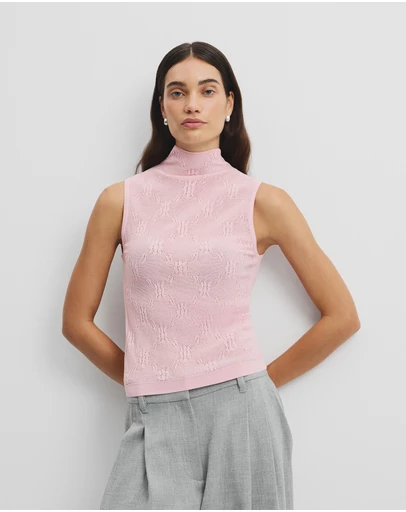 Country Road - Lace Knit Tank