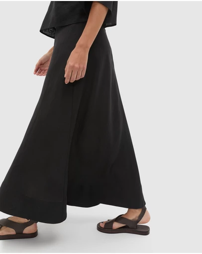 Seed Heritage - Core Linen Seam Front Skirt