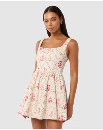 Forever New - Brielle Printed Lace Up Mini Dress