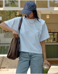 Ceres Life - Rainey Pleat Sleeve Tee
