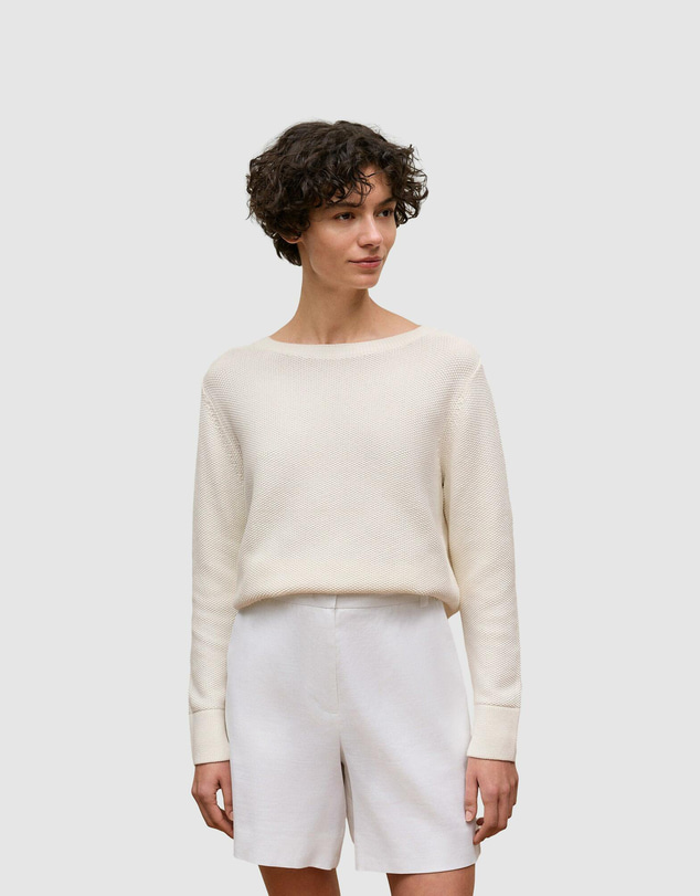Trenery - Cotton Linen Boatneck Knit