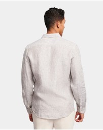 Brooksfield - Fine Striped Linen Shirt
