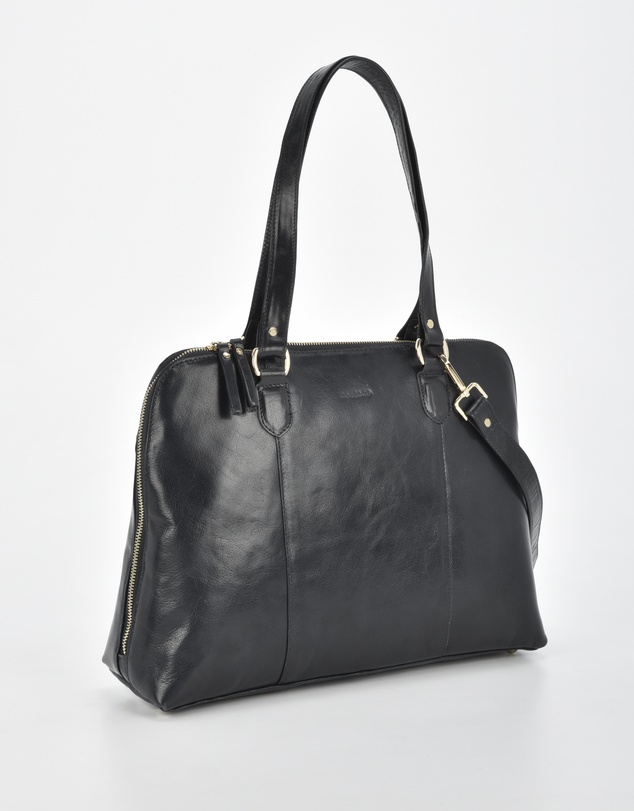Cobb & Co - Fawkner Structured Leather Business Bag
