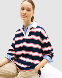 Tommy Jeans - Relaxed Sflag Stripe Rugby Polo