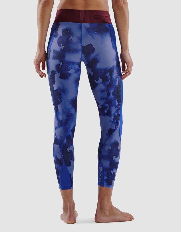 SKINS - SKINS Compression Series-3 Women's Long Tights Blue Camo Activewear