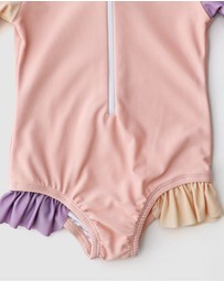 WITH LOVE FOR KIDS - Frills Long Sleeve Swimmers - Babies - Kids
