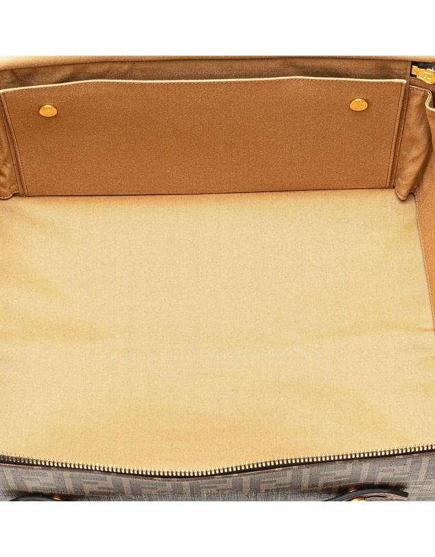 Pre-Loved by Azura Reborn - Pre-Loved Zucca Coated Canvas Karligraphy Travel Bag