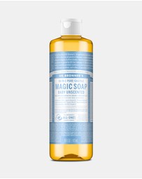 Dr Bronner's - Pure Liquid Castile Soap - Baby Unscented 473ml