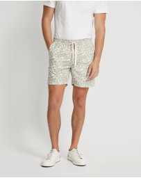Oxford - Toby Linen Cotton Printed Shorts