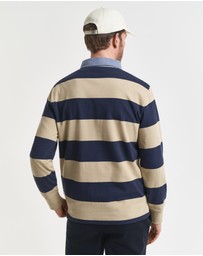 Gant - Chambray Collar Striped Heavy Rugger