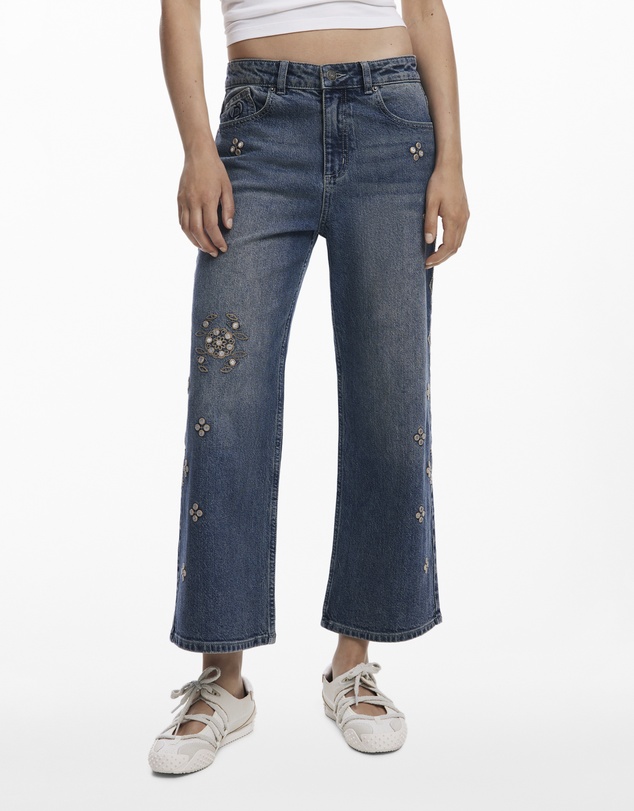 Desigual - Mirror culotte jeans