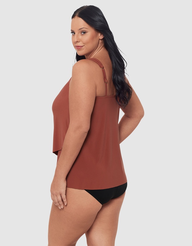 Miraclesuit Swimwear  - Razzle Dazzle Underwired Plus Size Tankini Top